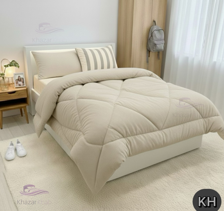 لحاف یکنفره(120و90) تمام پنبه خزرخواب کد۱۲۱۲