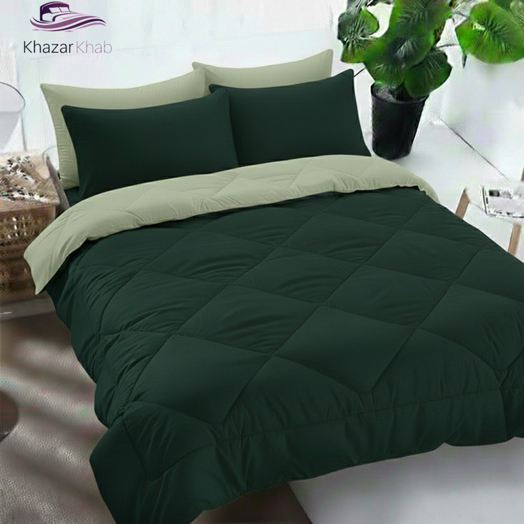 لحاف تکرنگ دو رویه خزرخواب (سیج _ ارتشی)