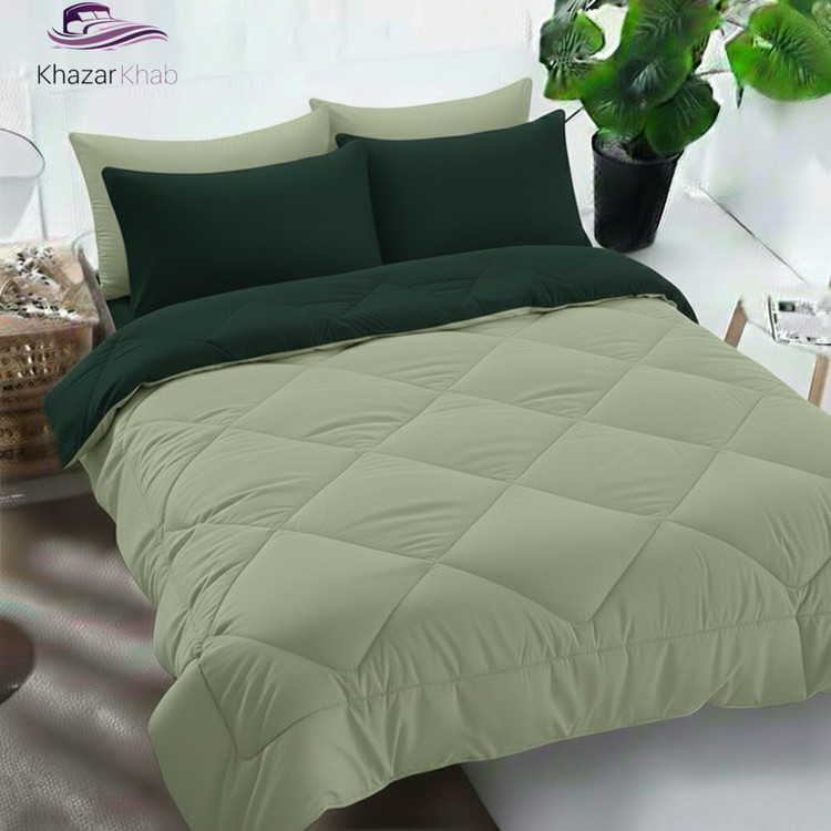لحاف تکرنگ دو رویه خزرخواب (سیج _ ارتشی)