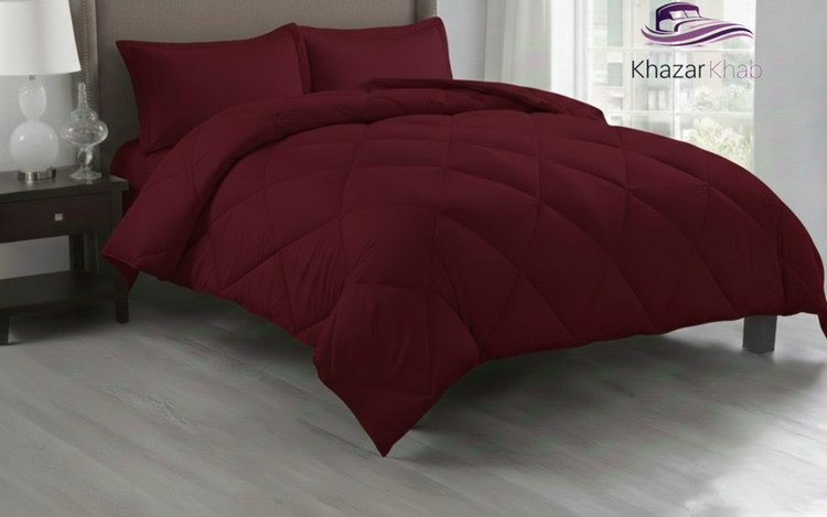 لحاف تکرنگ دونفره سارای زرشکی