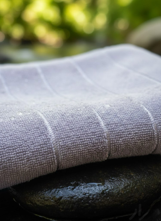 حوله استخری دورو نخ نارین ساپ | سایز نیمحمام (حمامی کوچک) - خزرخواب