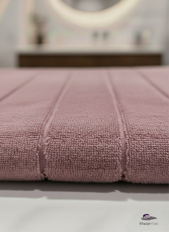 حوله استخری دورو نخ نارین ساپ | سایز نیمحمام (حمامی کوچک) - خزرخواب