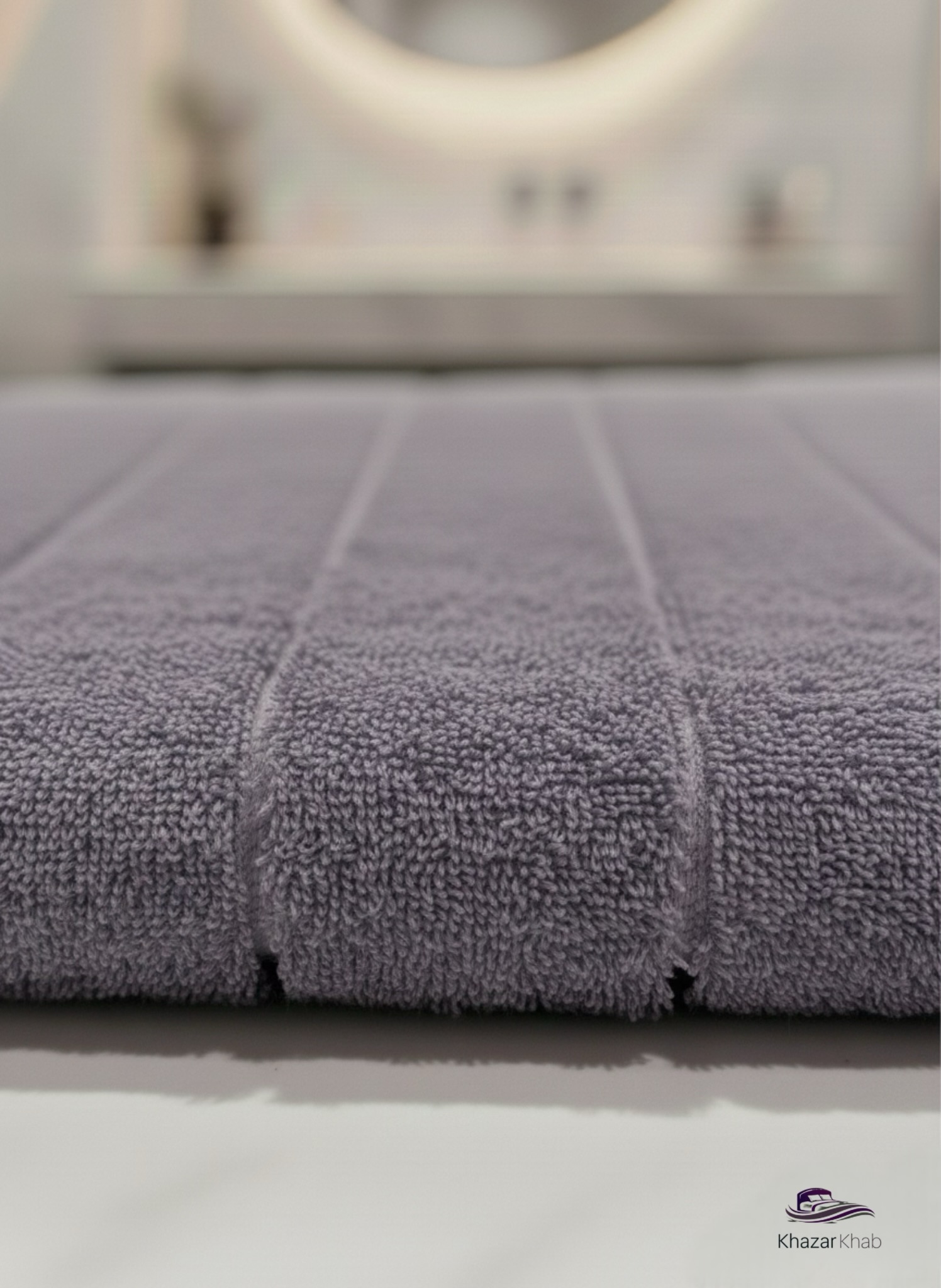 حوله استخری دورو نخ نارین ساپ | سایز نیمحمام (حمامی کوچک) - خزرخواب