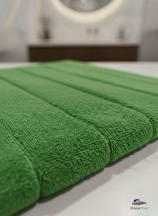 حوله استخری دورو نخ نارین ساپ | سایز نیمحمام (حمامی کوچک) - خزرخواب