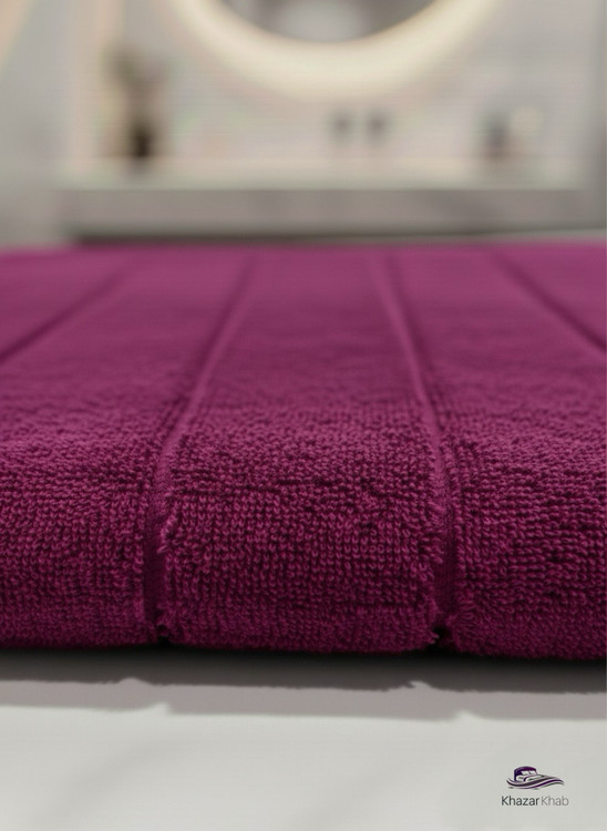 حوله استخری دورو نخ نارین ساپ | سایز نیمحمام (حمامی کوچک) - خزرخواب