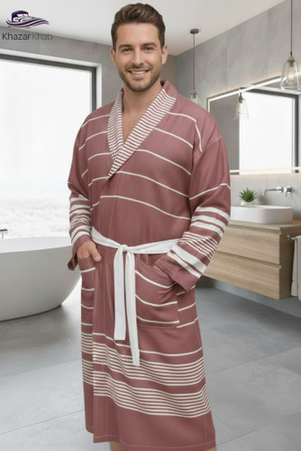 حوله نخی تنپوش برند حزیره مدل کیمونو فروشگاه خزرخواب