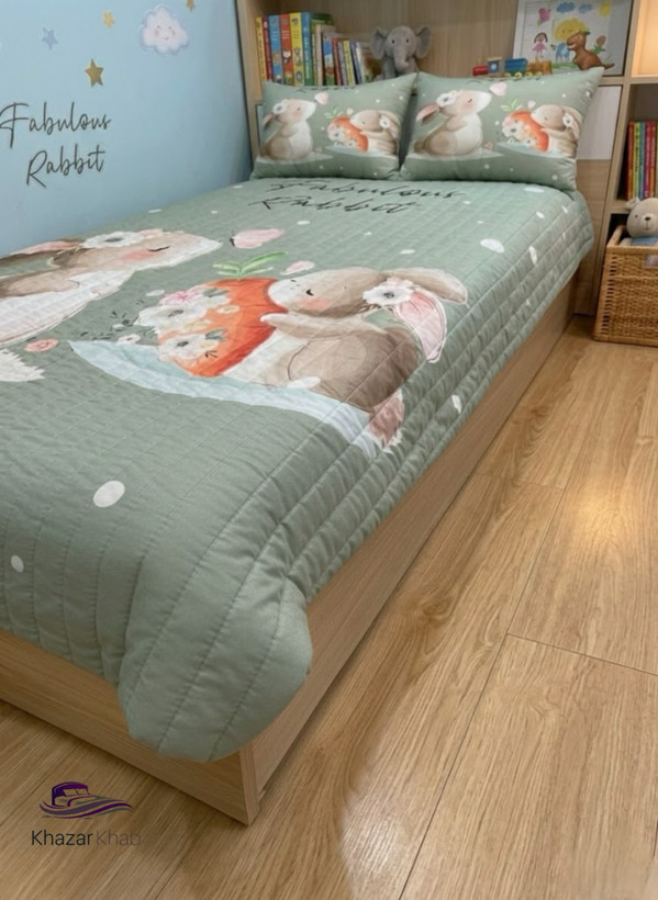 روتختی چهار فصل پنبه دوزی یکنفره(120و90) ربیت لاو