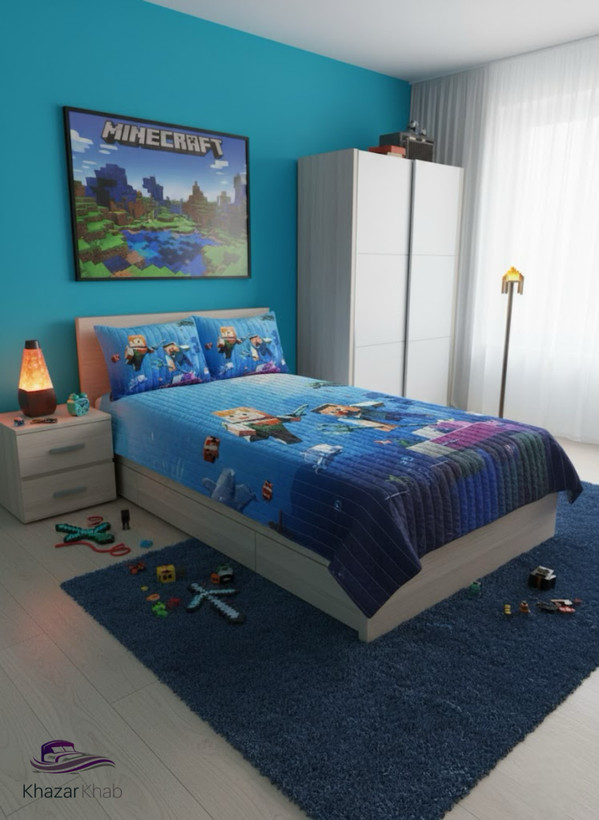 روتختی چهار فصل پنبه دوزی یکنفره(120و90) ماینکرفت
