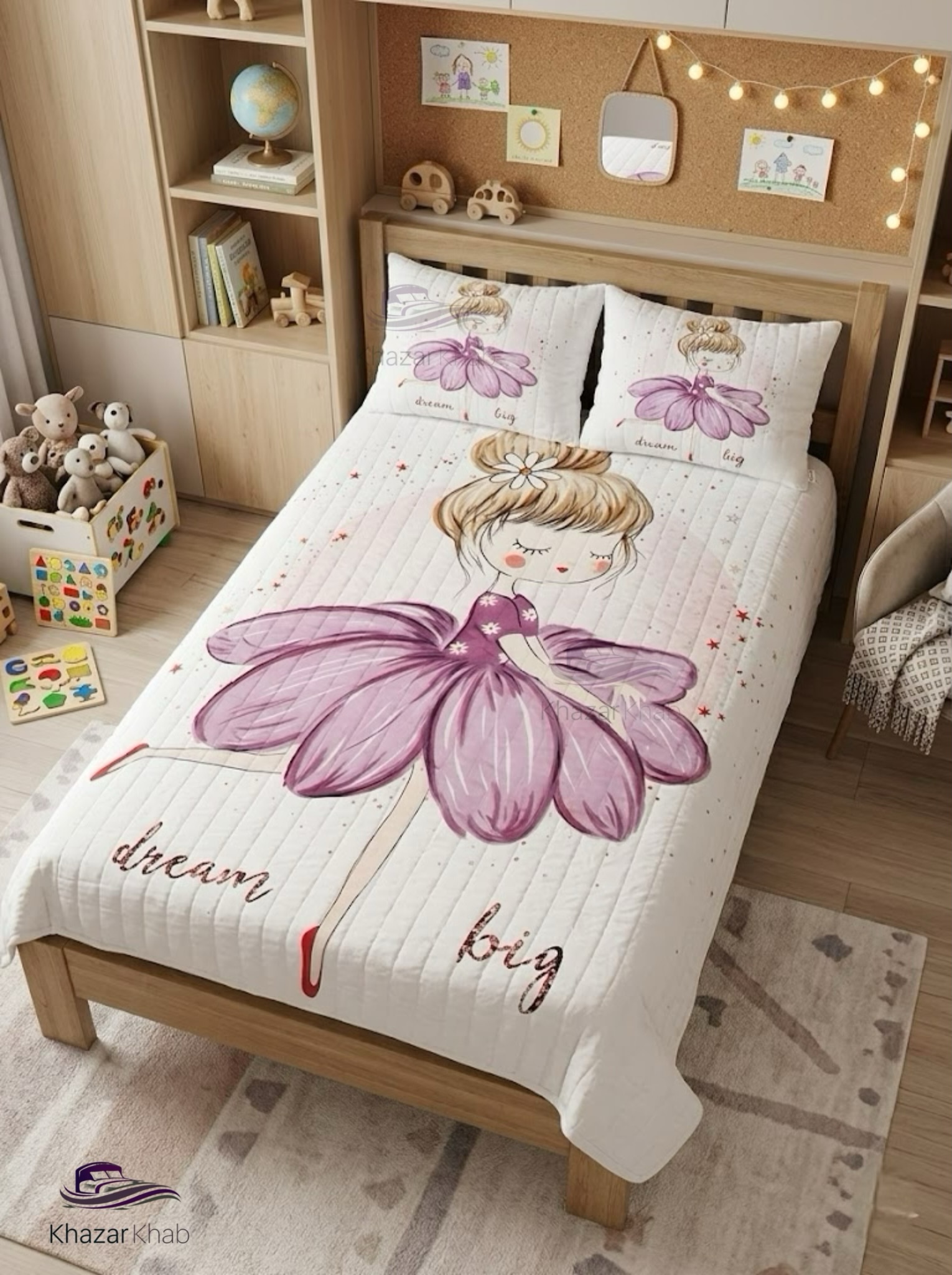 روتختی چهار فصل پنبه دوزی یکنفره(120و90) dream big